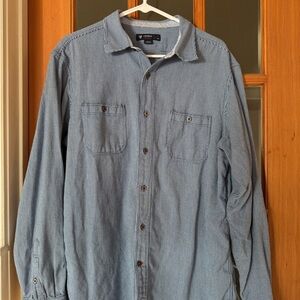 Blue Button-Up Shirt